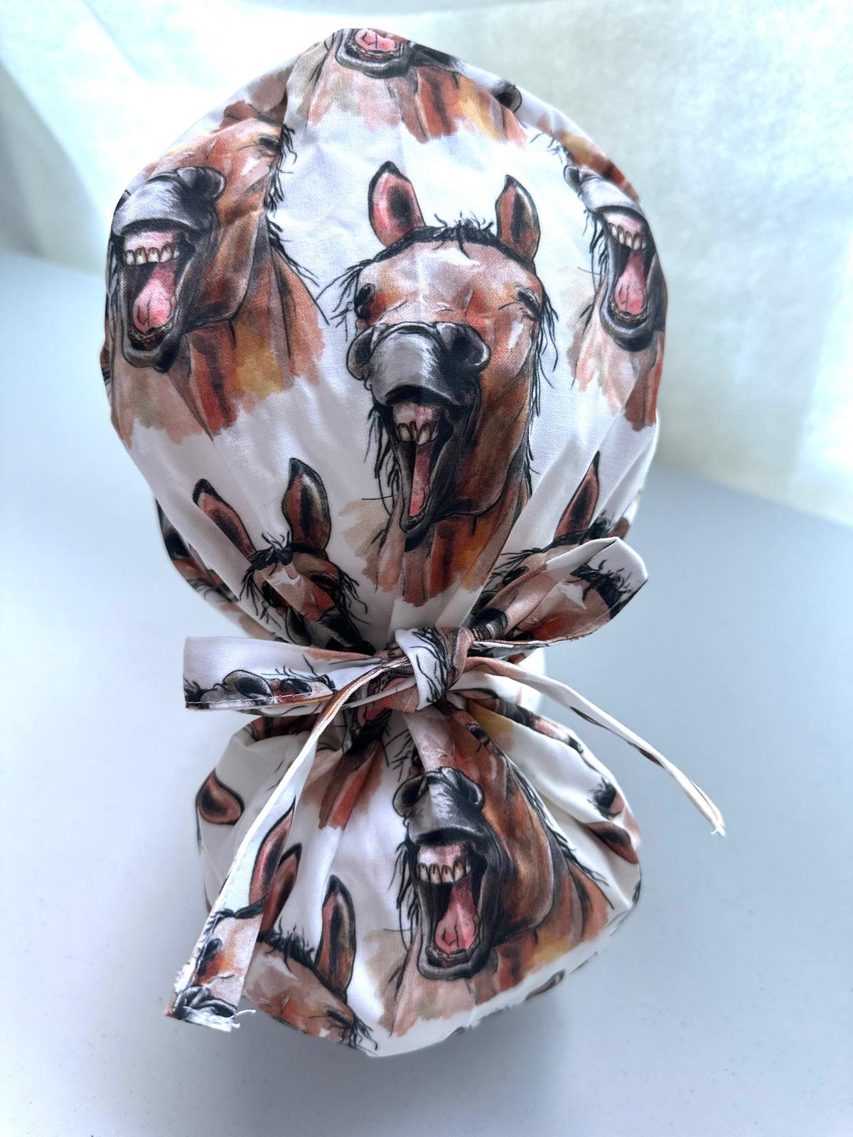 Laughing Horses - White