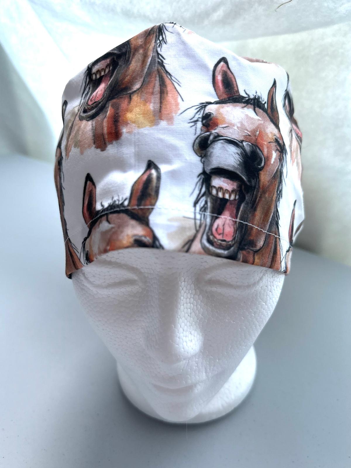 Laughing Horses - White