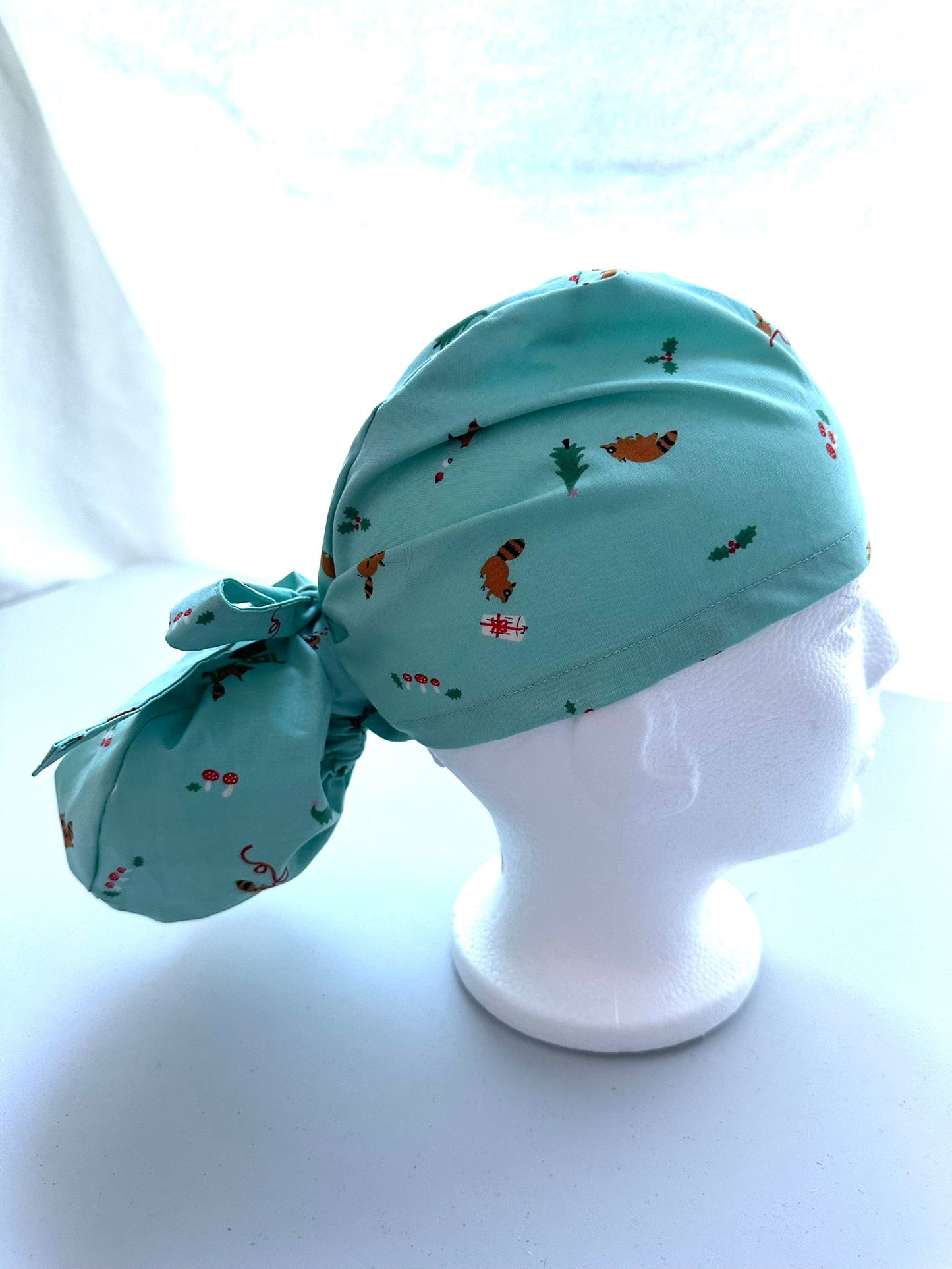Christmas Racoons - Teal
