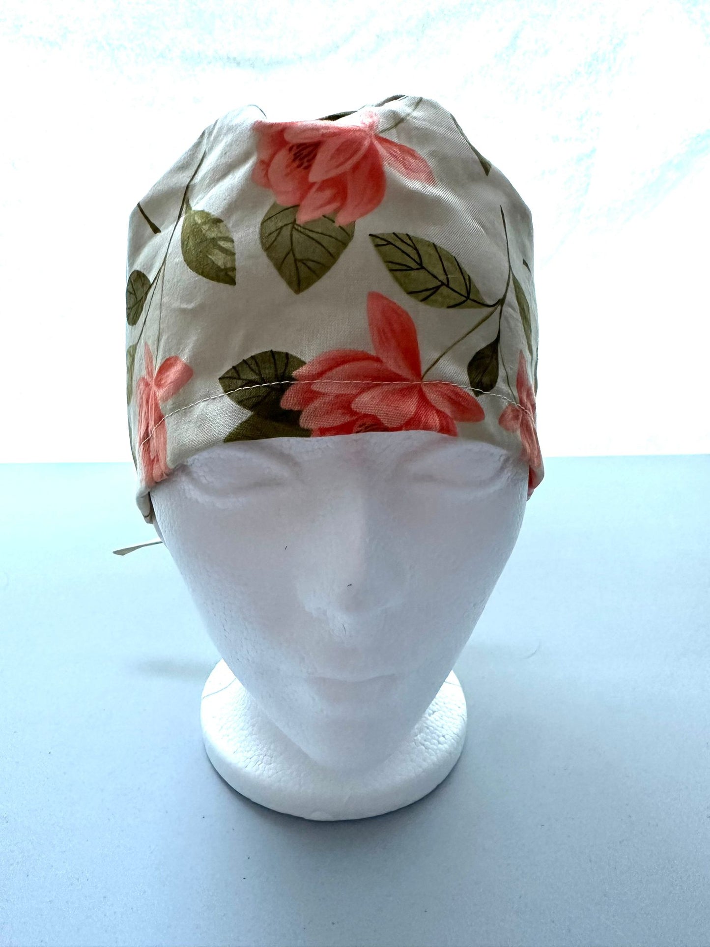 Pink Flowers - Beige