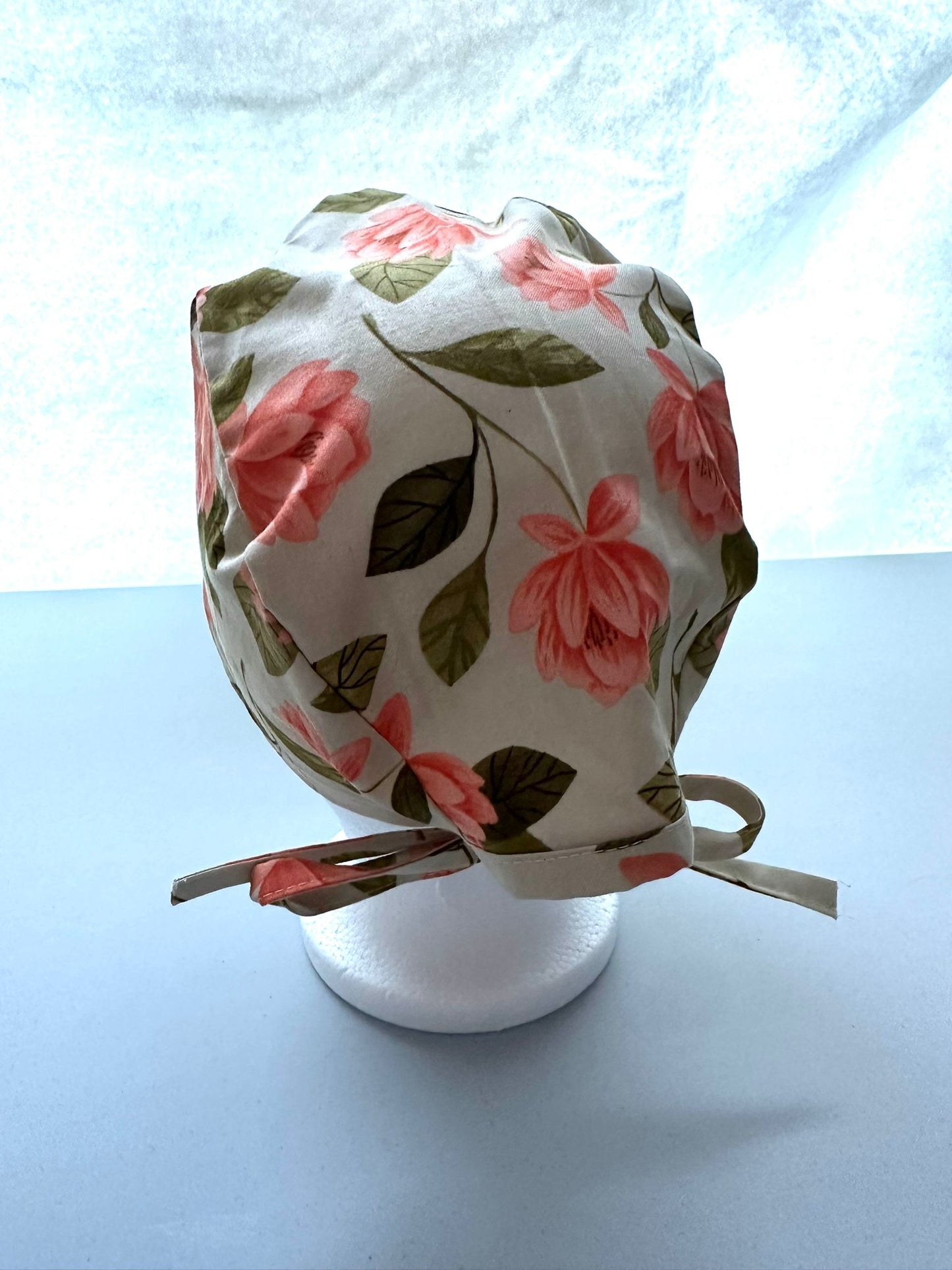 Pink Flowers - Beige