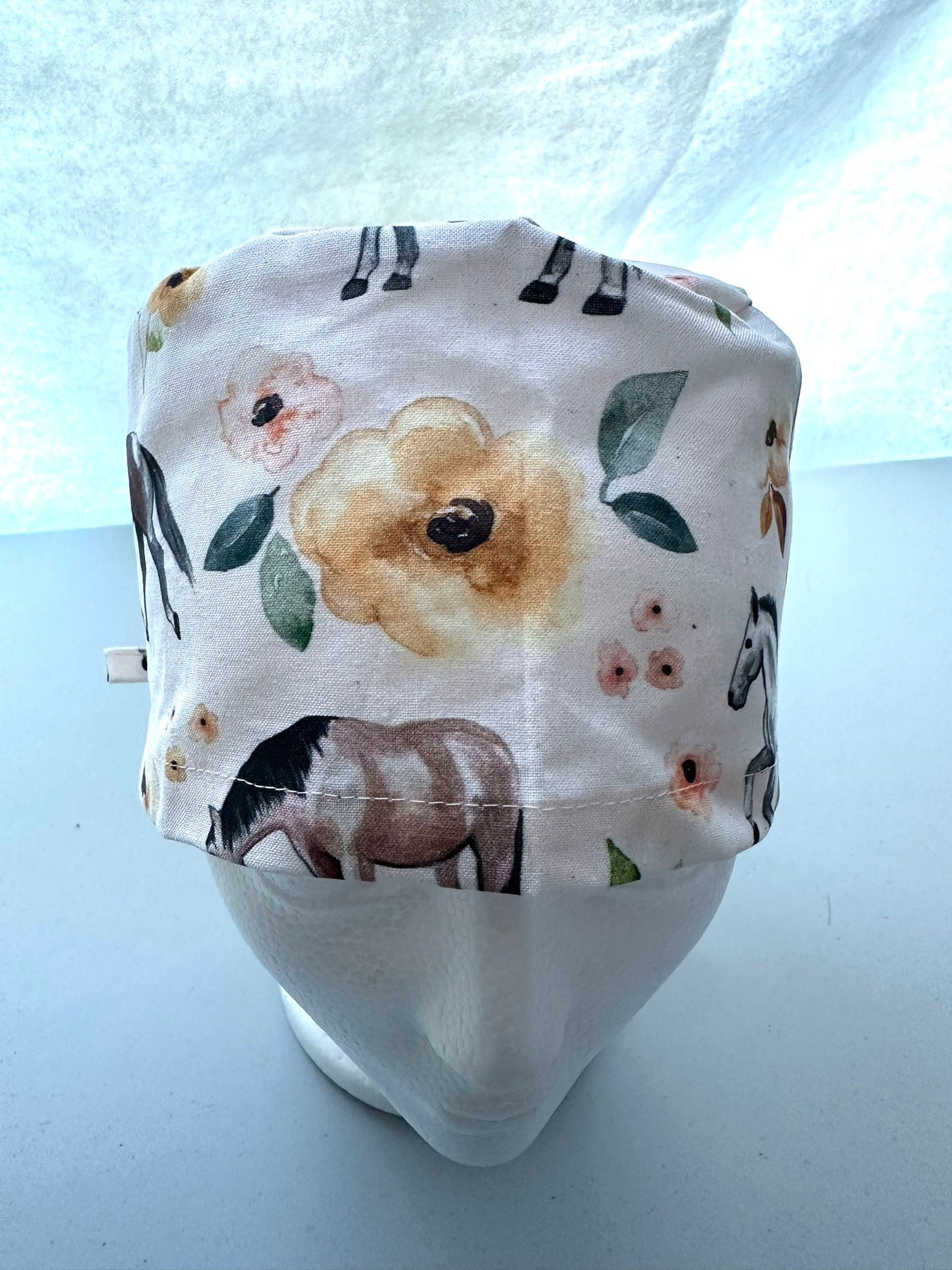 Floral Horses - White