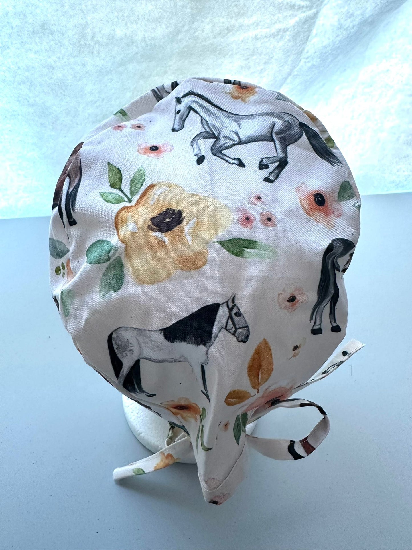 Floral Horses - White