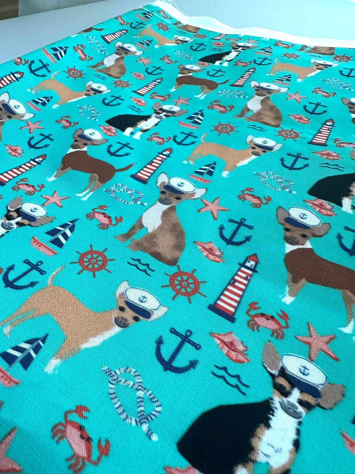 Nautical Chihuahuas - Teal