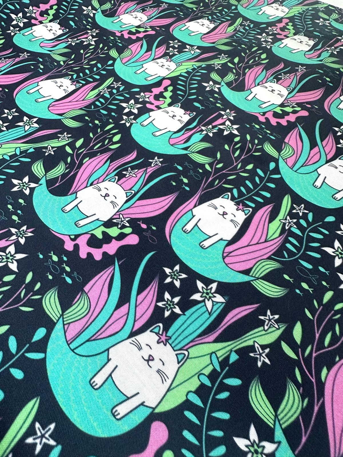 Cat Mermaids - Navy