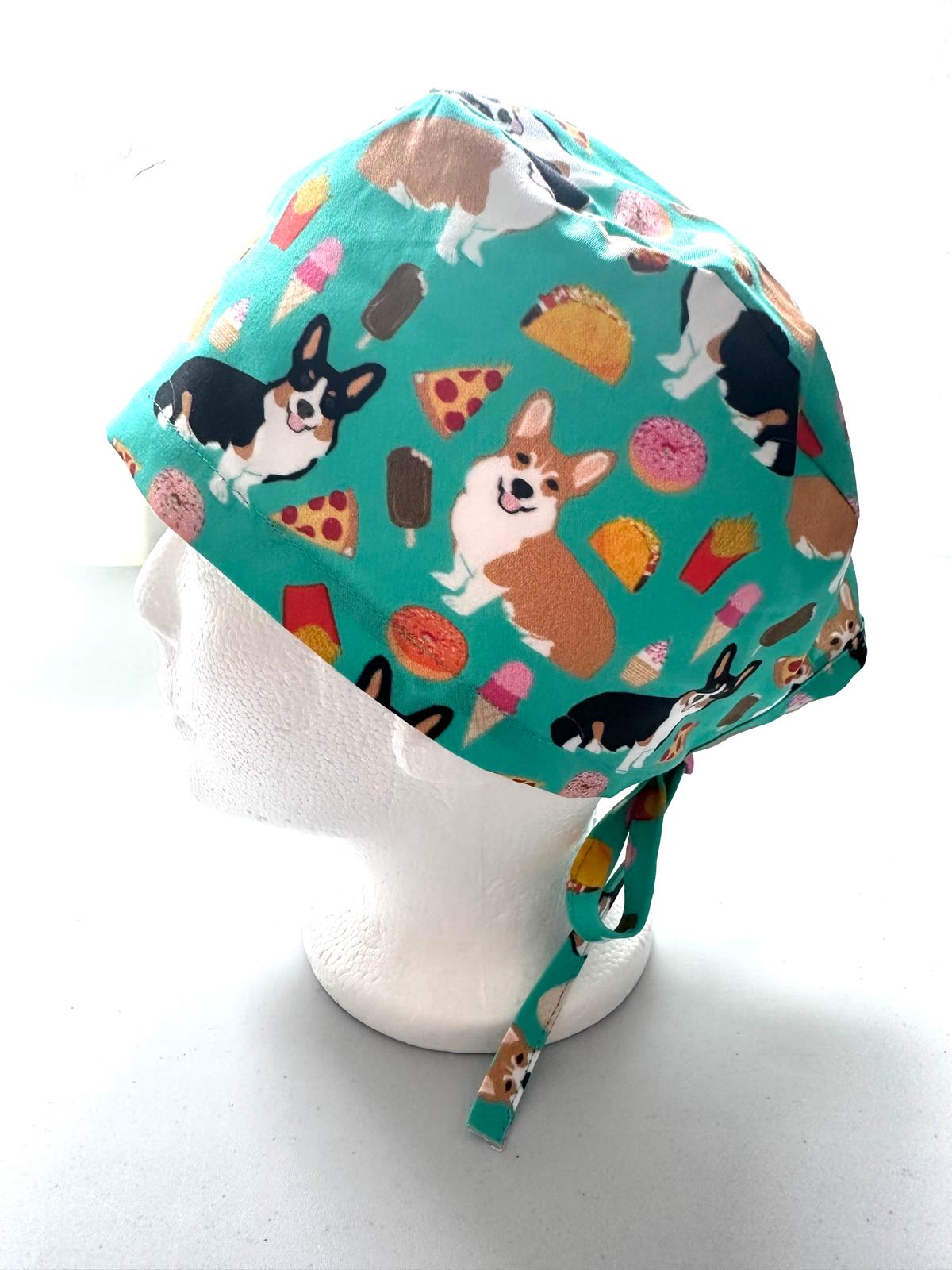 Snacking Corgis - Teal
