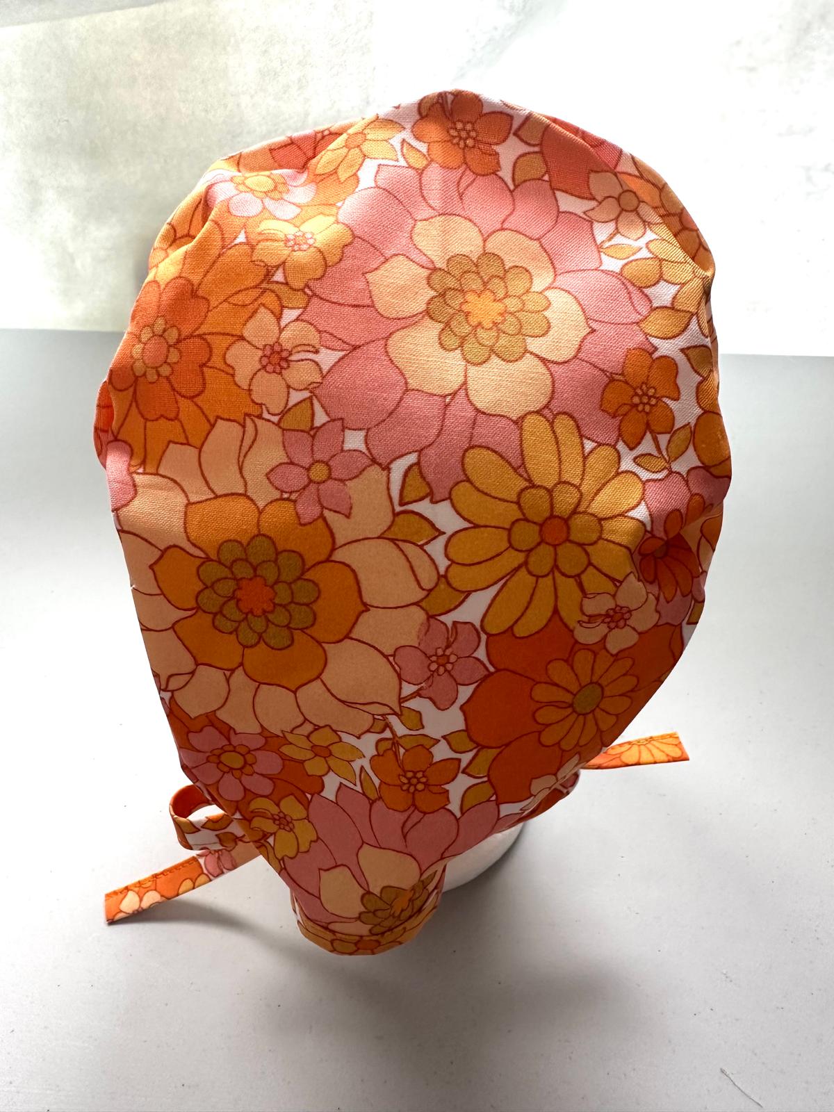 Retro Floral - Pink & Orange