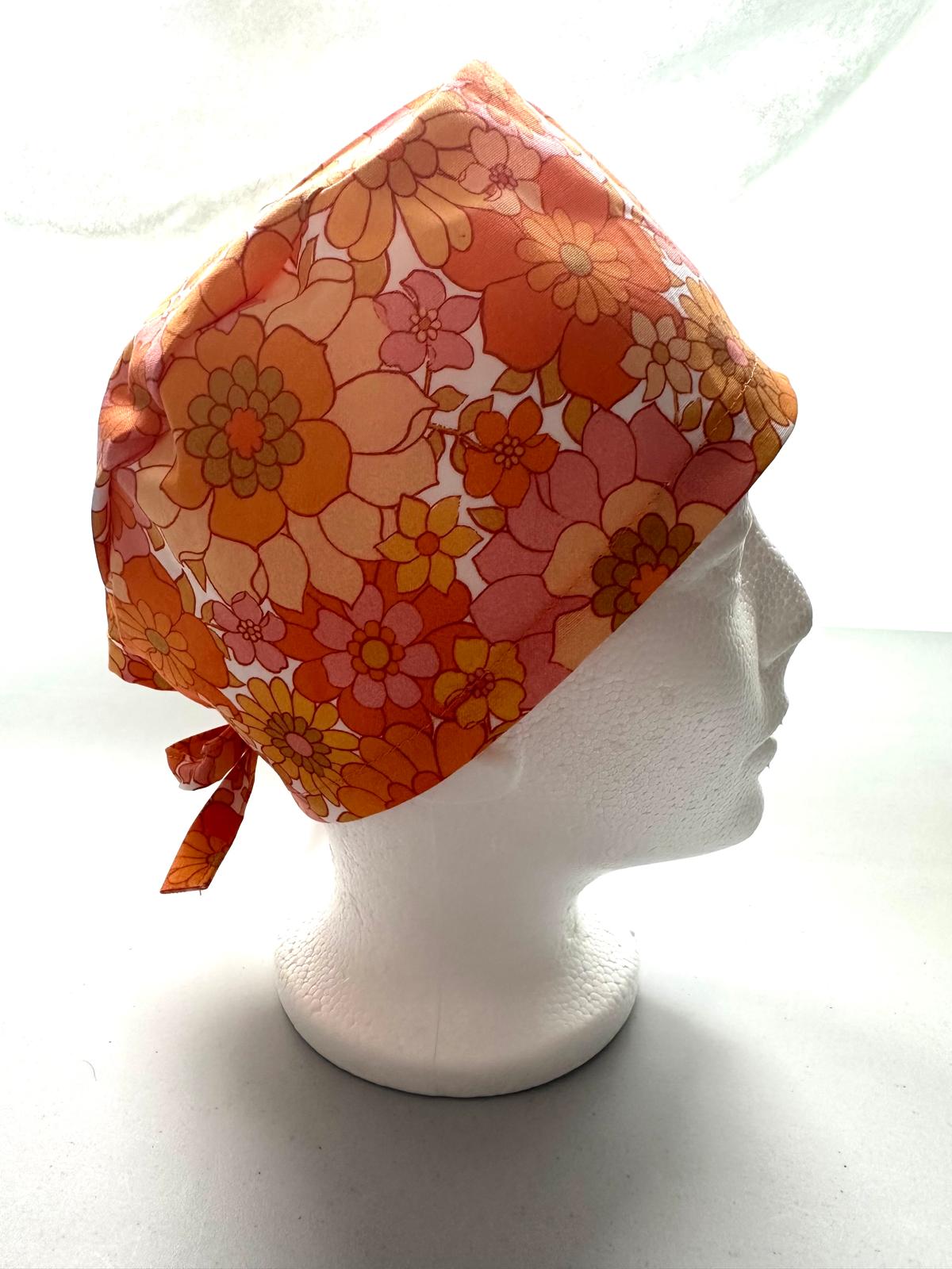Retro Floral - Pink & Orange