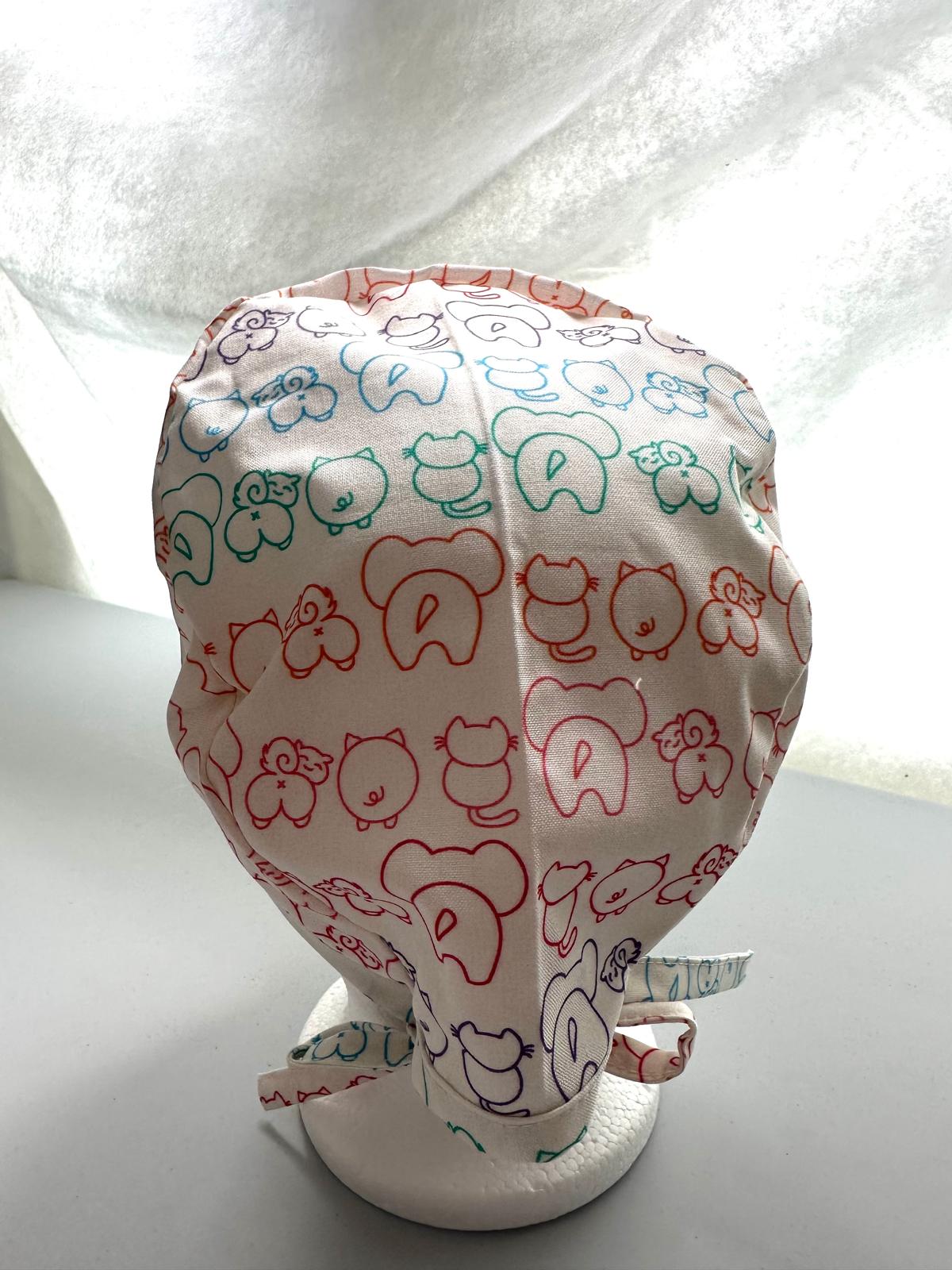 Rainbow Animal Butts - Cream