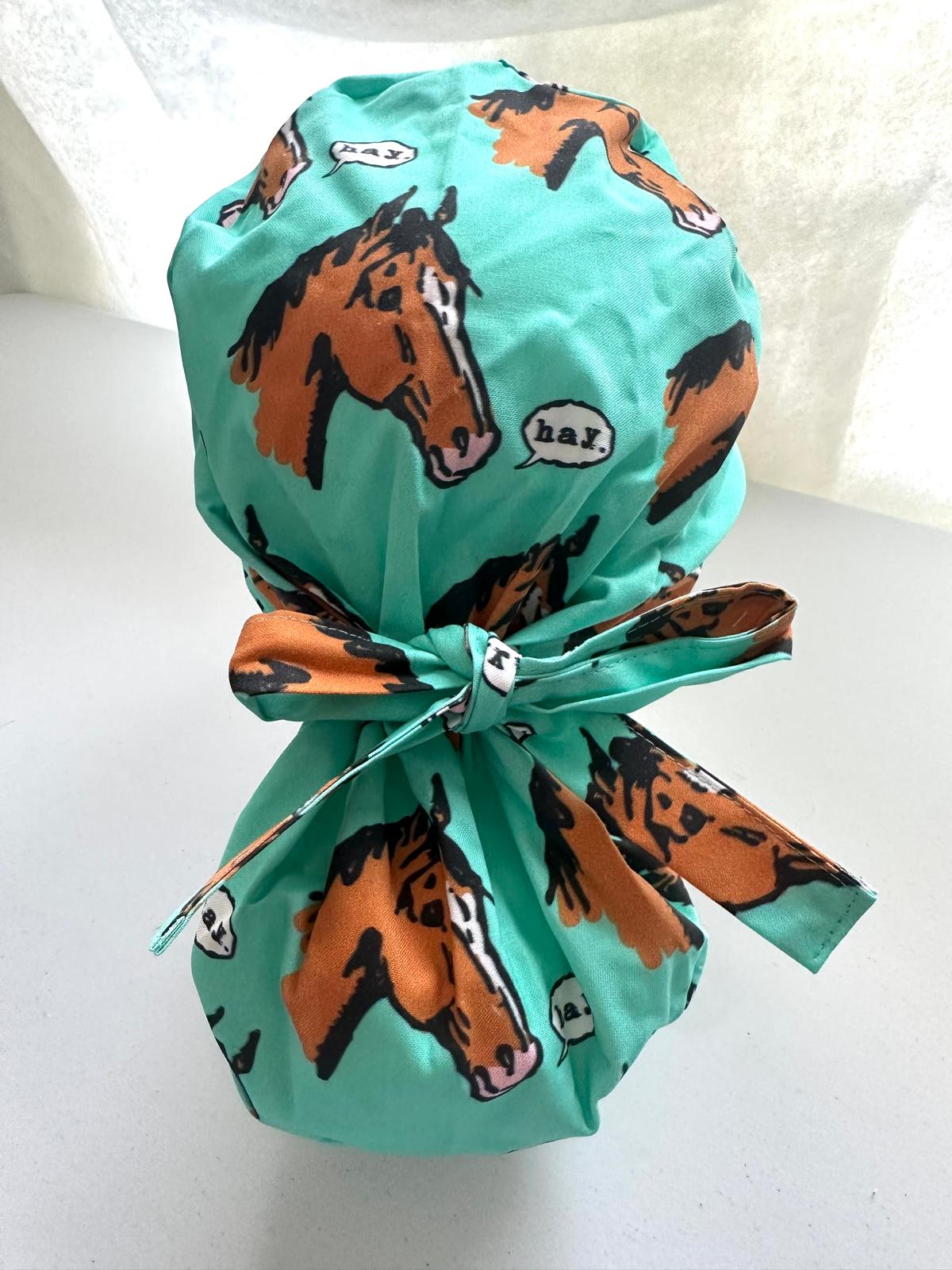 Hay. Horses - Teal