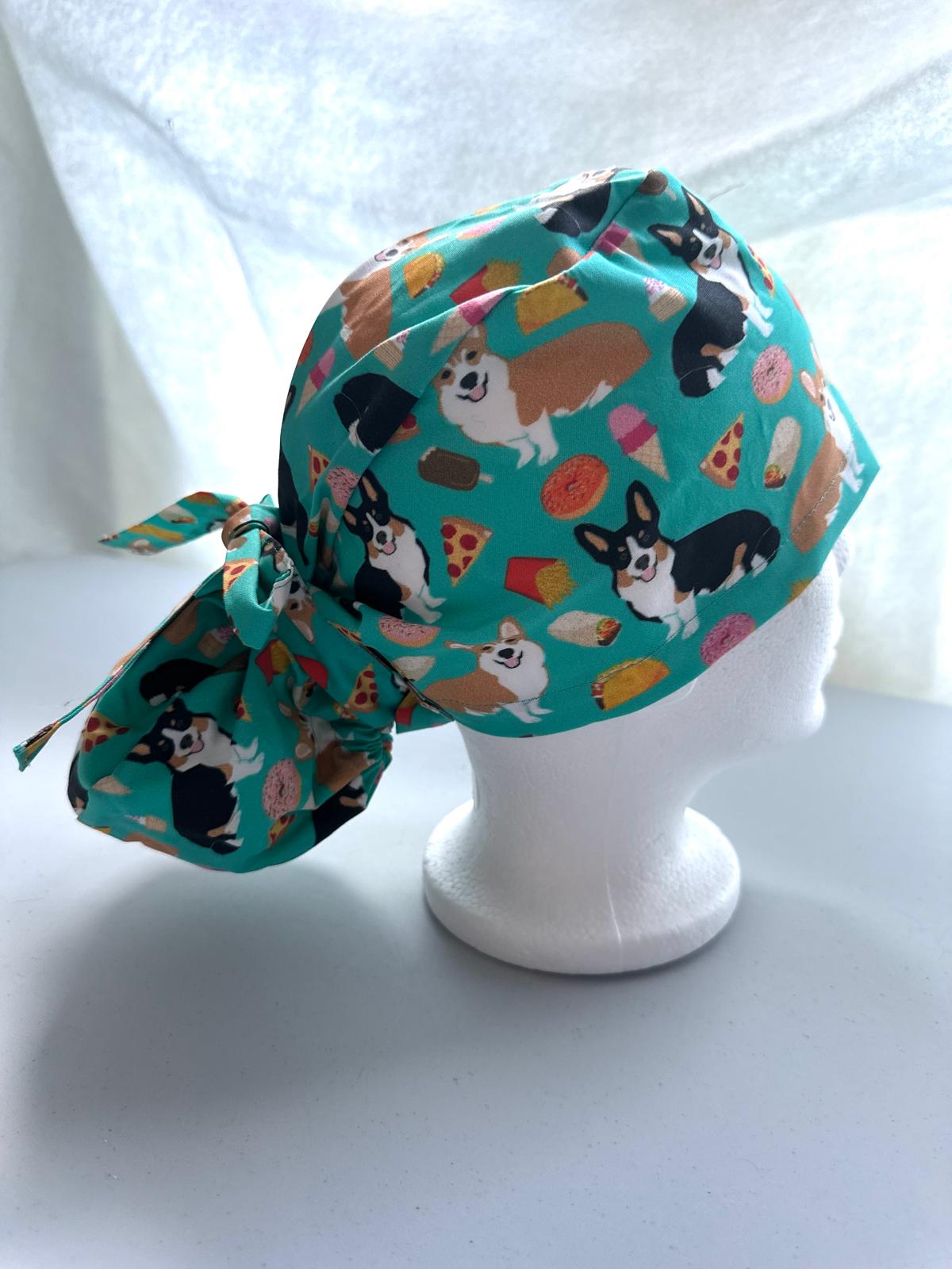 Snacking Corgis - Teal