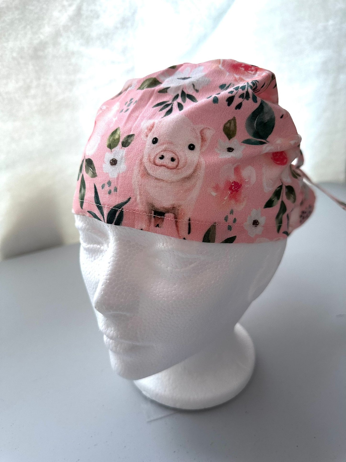 Floral Piglets - Pink