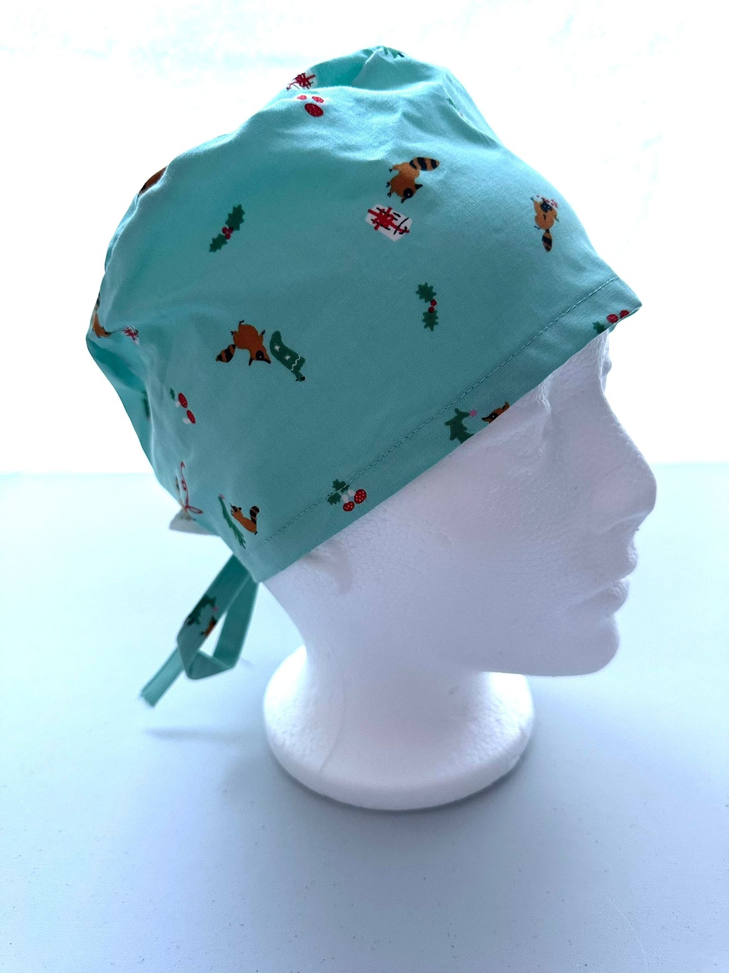 Christmas Racoons - Teal