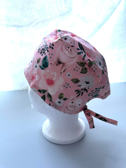Floral Piglets - Pink