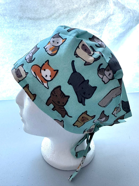 Little cats - Teal