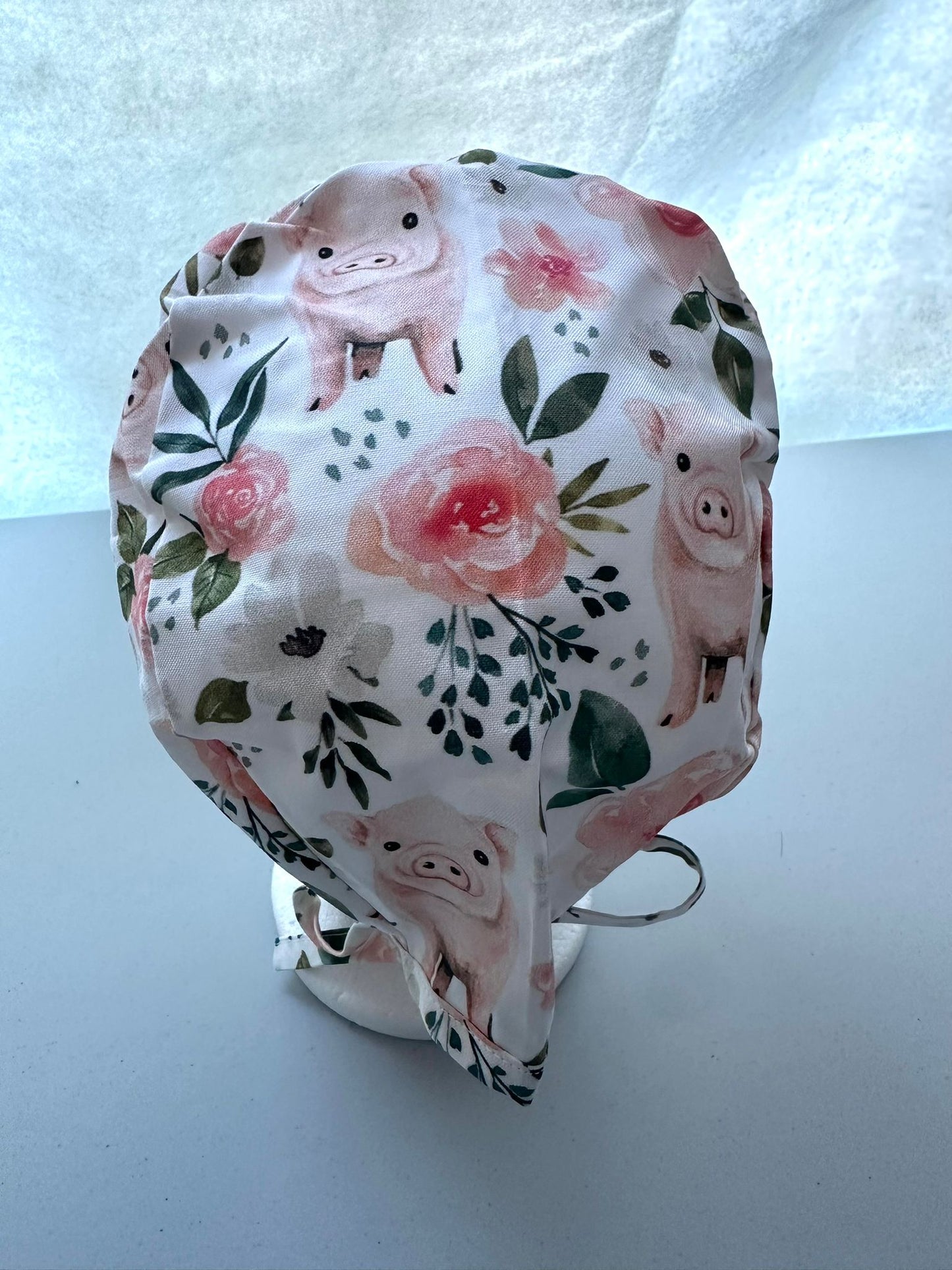 Floral Piglets - White