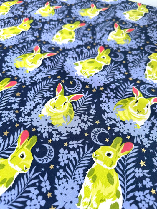 Midnight Bunnies - Purple & Green
