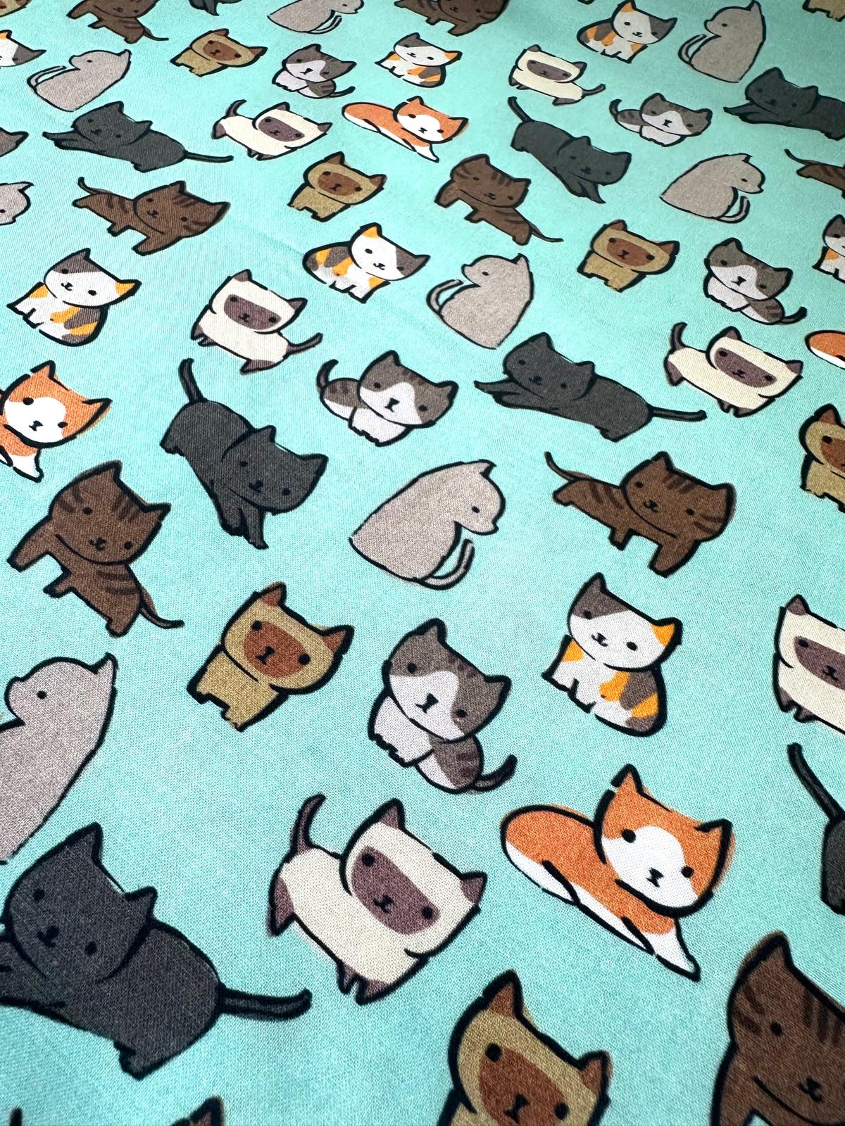 Little Cats - Teal