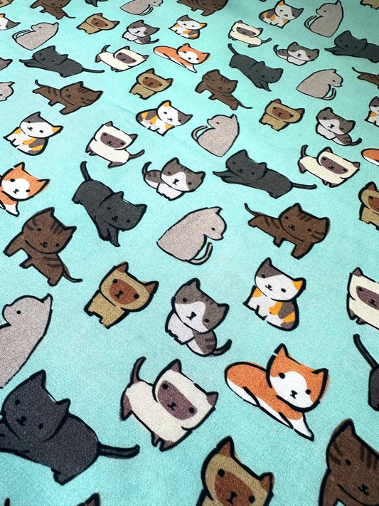 Little Cats - Teal