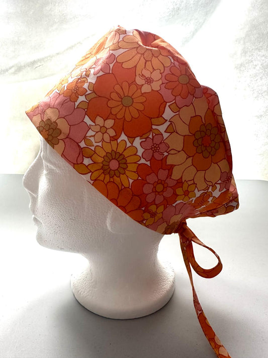 Retro Floral - Pink & Orange