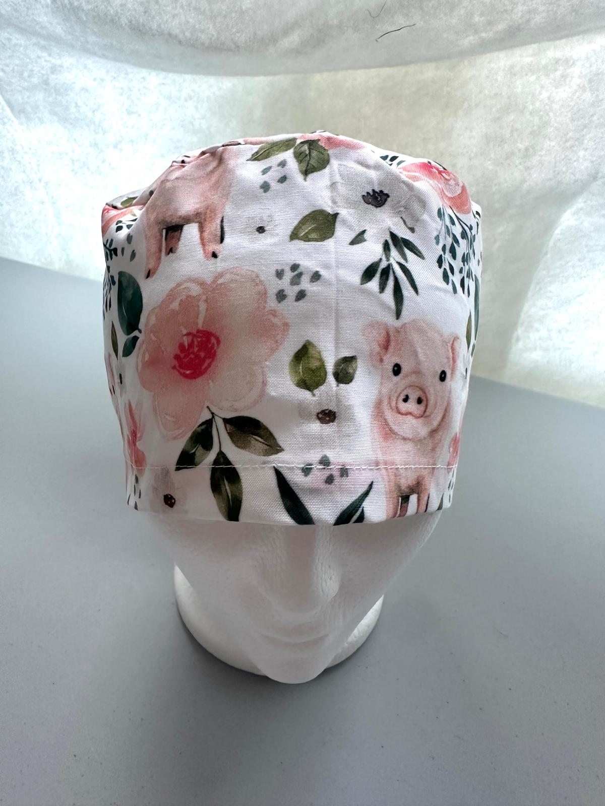 Floral Piglets - White